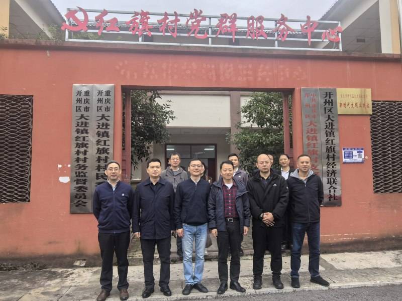 重庆医科大学附属第二医院党委副书记、院长胡鹏一行赴开州区大进镇开展乡村振兴调研